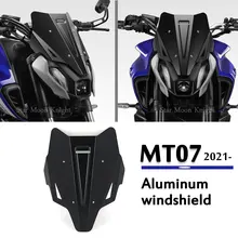 Windshield Fit For YAMAHA MT07 MT-07 MT 07 2021 - MT - 07 Motorcycle  Aluminum Windshield Windscreen Wind Shield Deflector