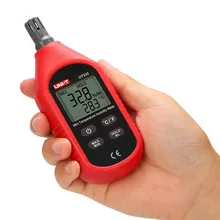 UNI-T thermometer hygrometer UT333 mini digital Air thermometer hygrometer date hold lcd temperature humidity meter