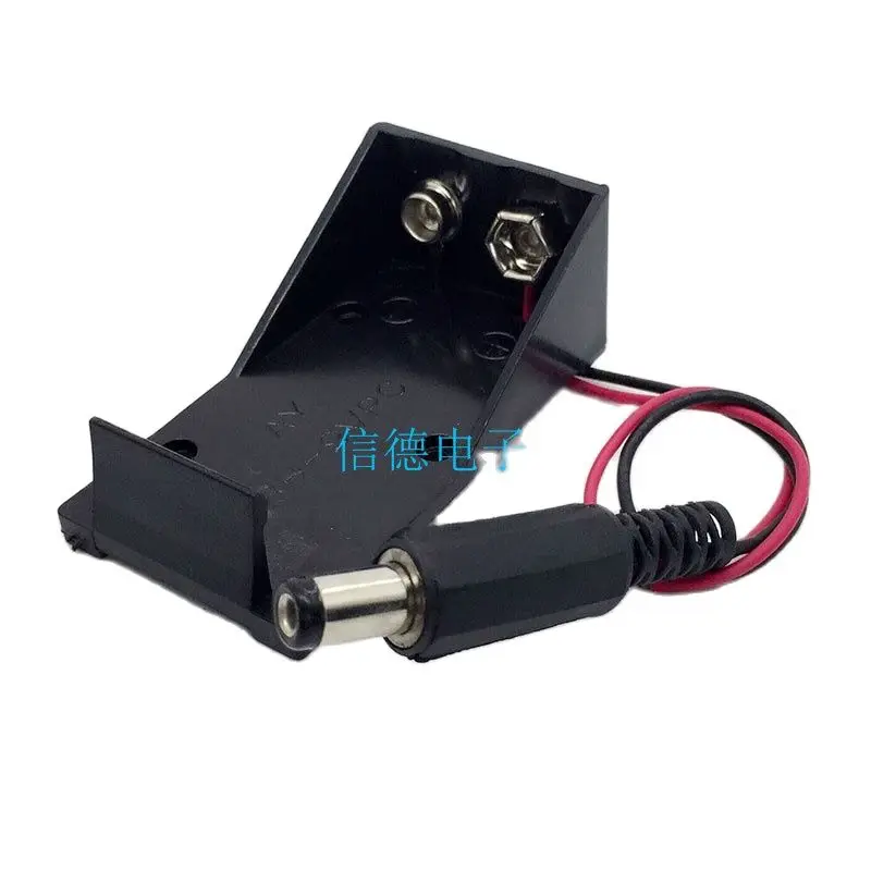 

9V battery box with plug rod DC wire welding plug