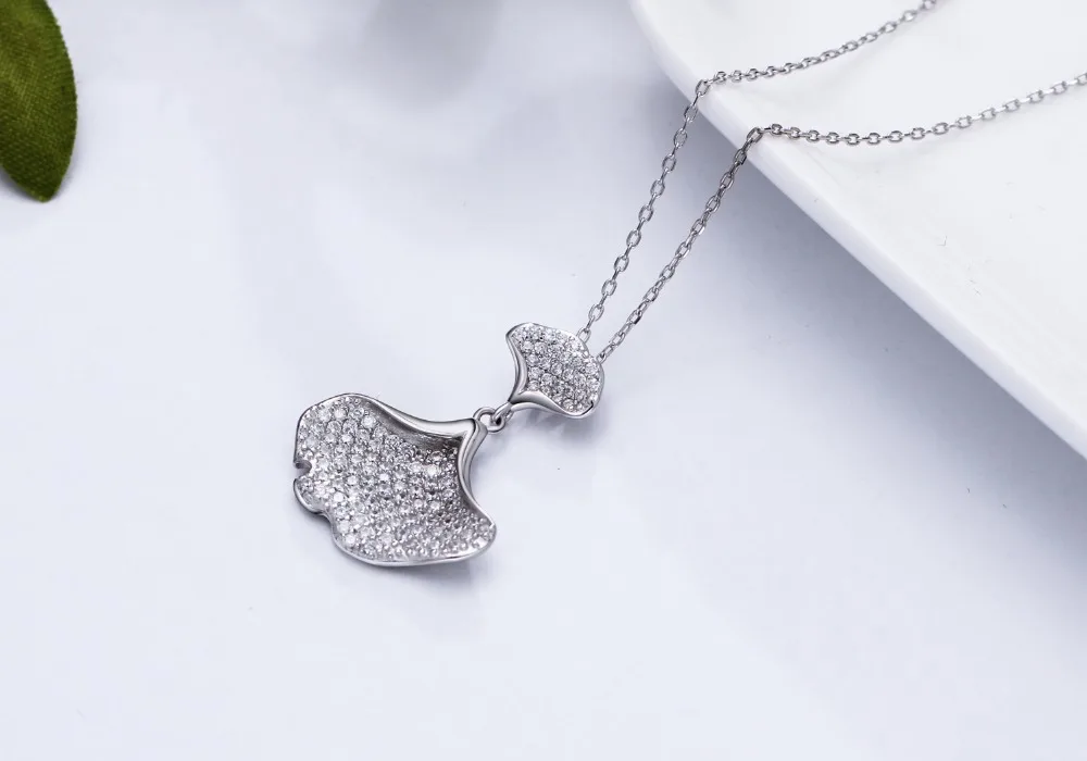 Кленовый лист дизайн серебро кулон красивое ожерелье наивысшего качества jewelry Подвеска Модные 925 серебряные подвески