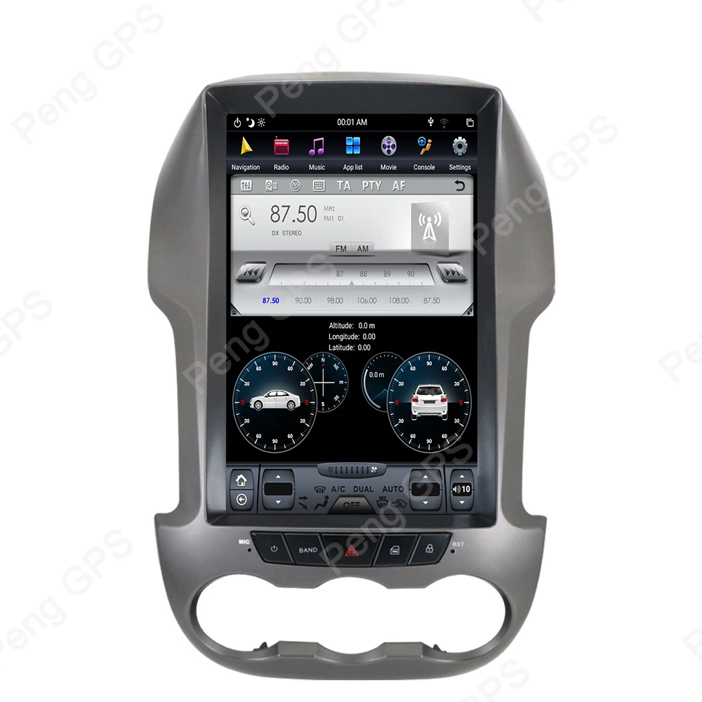 Flash Deal 12.1" 6 Core Android 8.1 Car GPS Navigation DVD Player for Ford Ranger/F250 2011-2016 Car Radio 4K Tesla Style 1092*1080 Unit 4