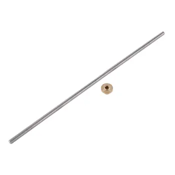 

T8 Lead Screw for RepRap 3D Printers Parts Trapezoidal Screw Copper Nuts Leadscrew Part Length 250mm 300mm 350mm 400mm 500mm