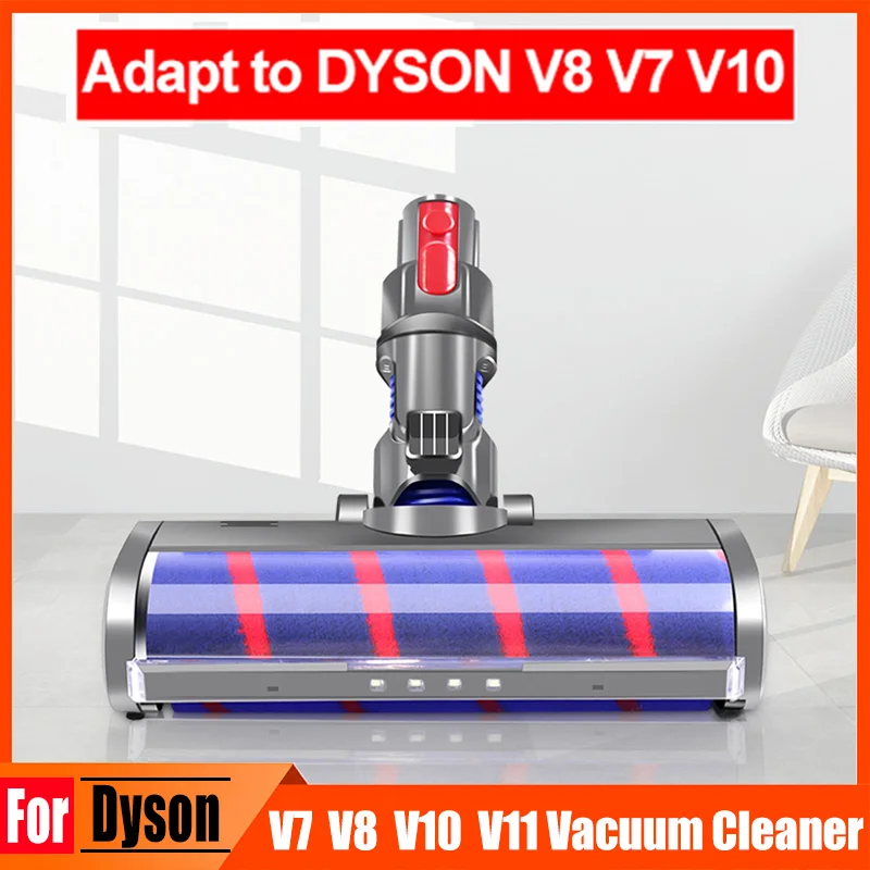 

Fluffy Soft Roller Head Electric Floor Head Motorized Floor Brush Head Tool for Dyson V7 V8 V10 V11 Vacuum Cleaner Repair Parts