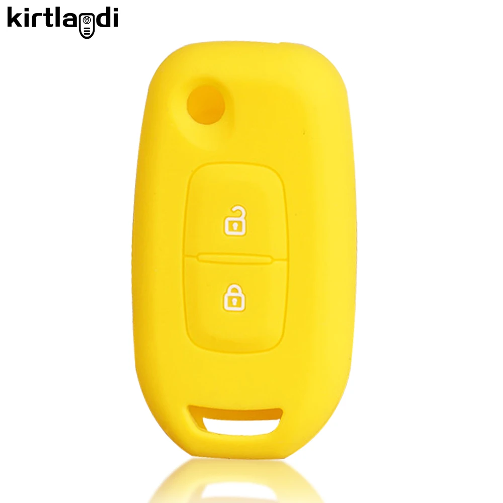 Silicone Key Holder Keychain Renault Logan 2 Stepway Sandero Duster Car Key Cover Case Protection Shell