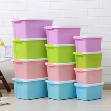 Ручная с крышкой пластиковая коробка для хранения домашней одежды игрушка отделочная коробка для хранения закусок мусор Органайзер коробка для хранения