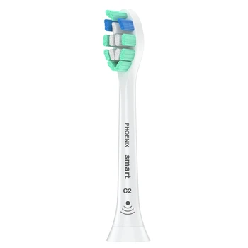 

C2 Electric Toothbrush Replacement Heads Compatible HX3 HX6 HX9 Gum care with RFID Sensor Chip Smart Pairing APP Tracking