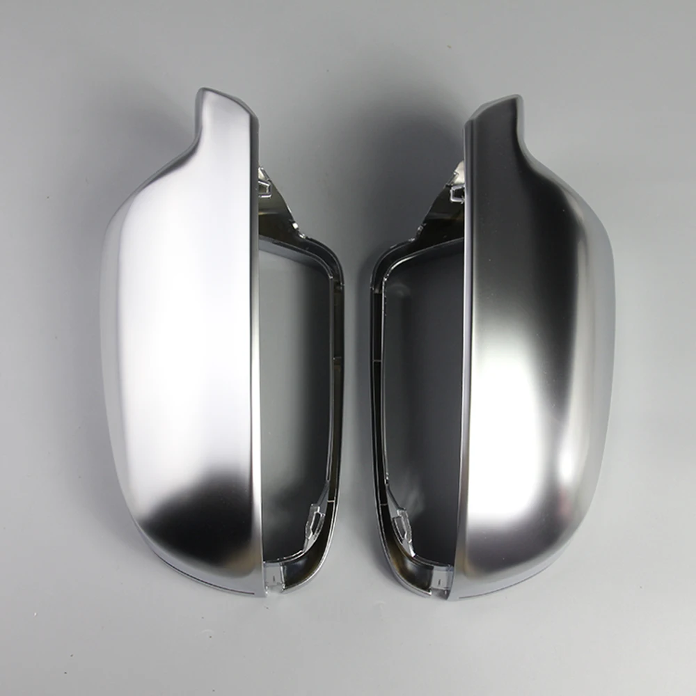 

For Audi A3 A4 A5 1 Pair of Car Auto Rearview Mirror Shell Cover Protection Cap Matte Chrome Wing Mirror Cover Car Styling