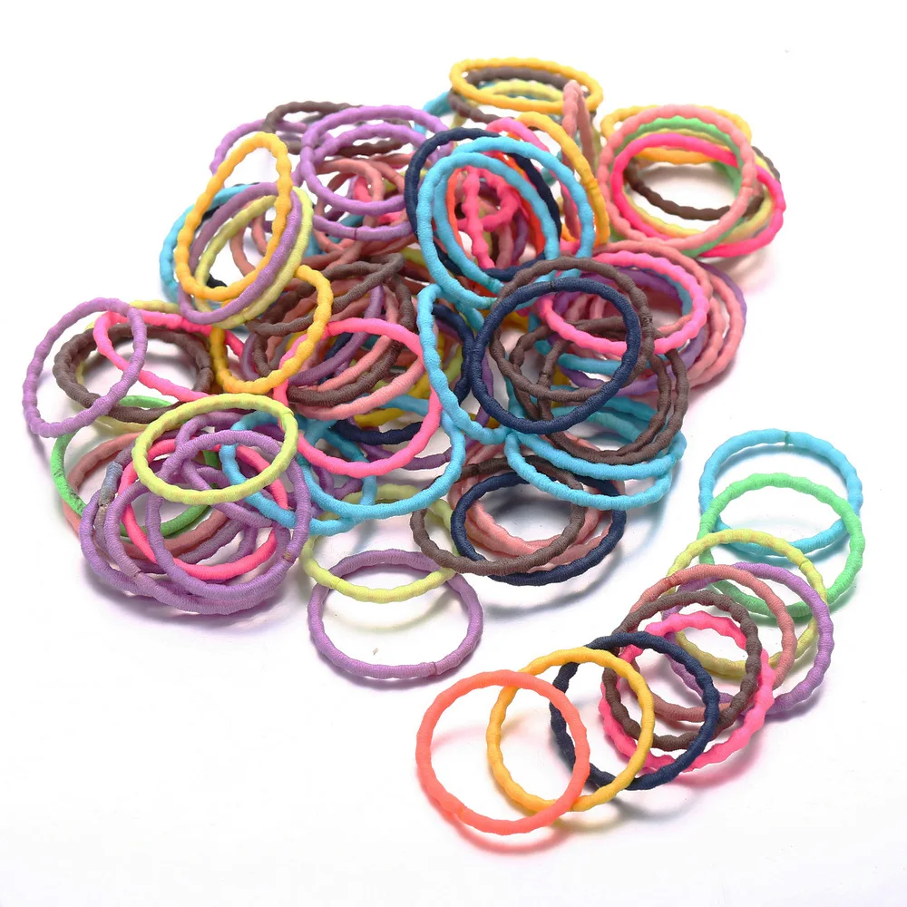 

Creative Simple Children Rubber Band Does Not Damage Hair Headband Set Princess Little Girl Hairband Girls Hair Band 100 Article