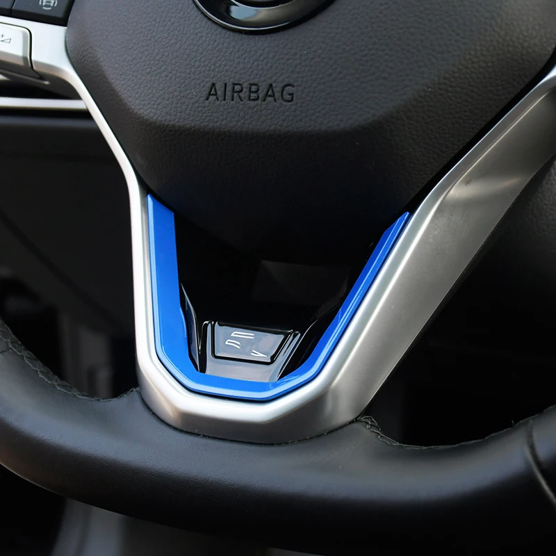 Car Steering Wheel New R Emblem Badge Logo Mark Sticker Trim for VW Golf 8 MK8 Accessories 2020 2021