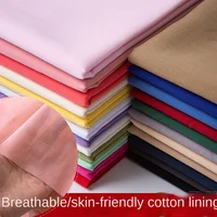 100*140cm 100% Cotton Lining Fabrics  Pure White Baby Clothes Jersey Fabric For Diy Tops Dress By the Meter Lining Screen 1