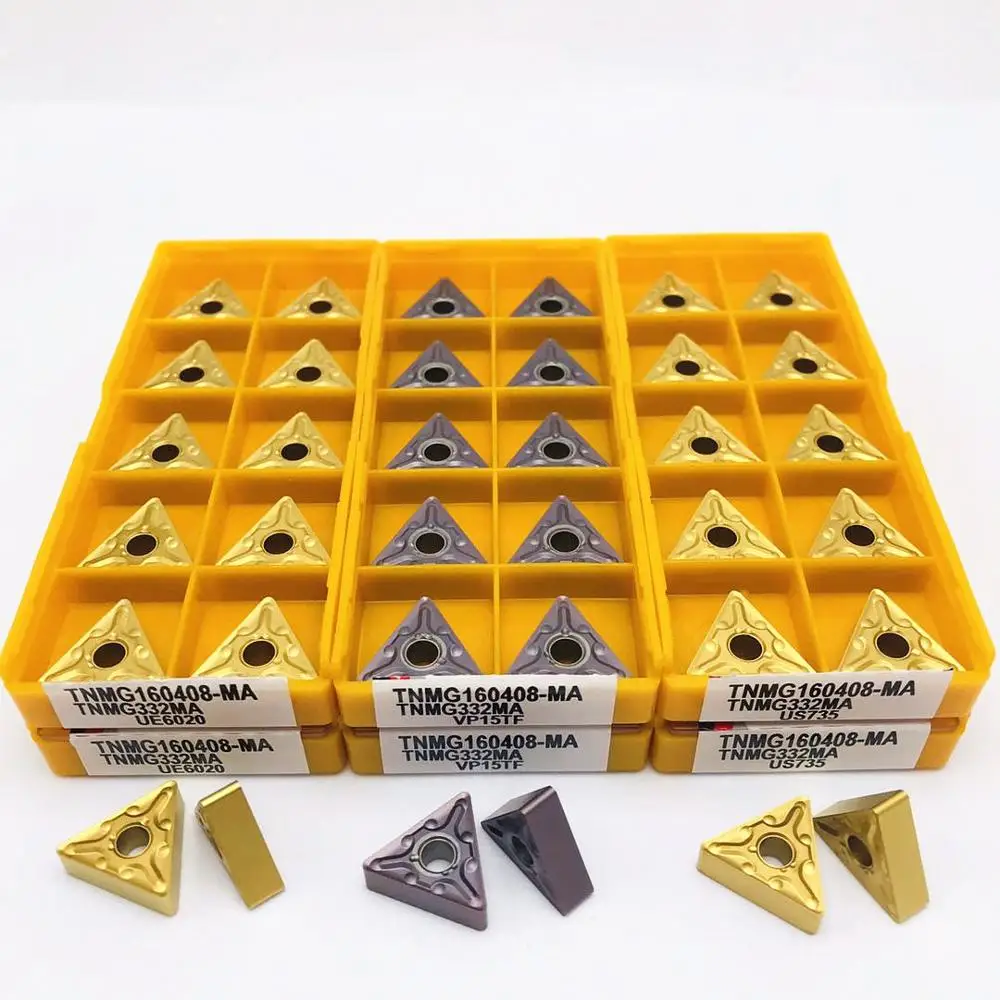 

Lathe tool TNMG160408 MA VP15TF UE6020 US735 high quality metal turning carbide insert CNC machine tool milling cutter TNMG