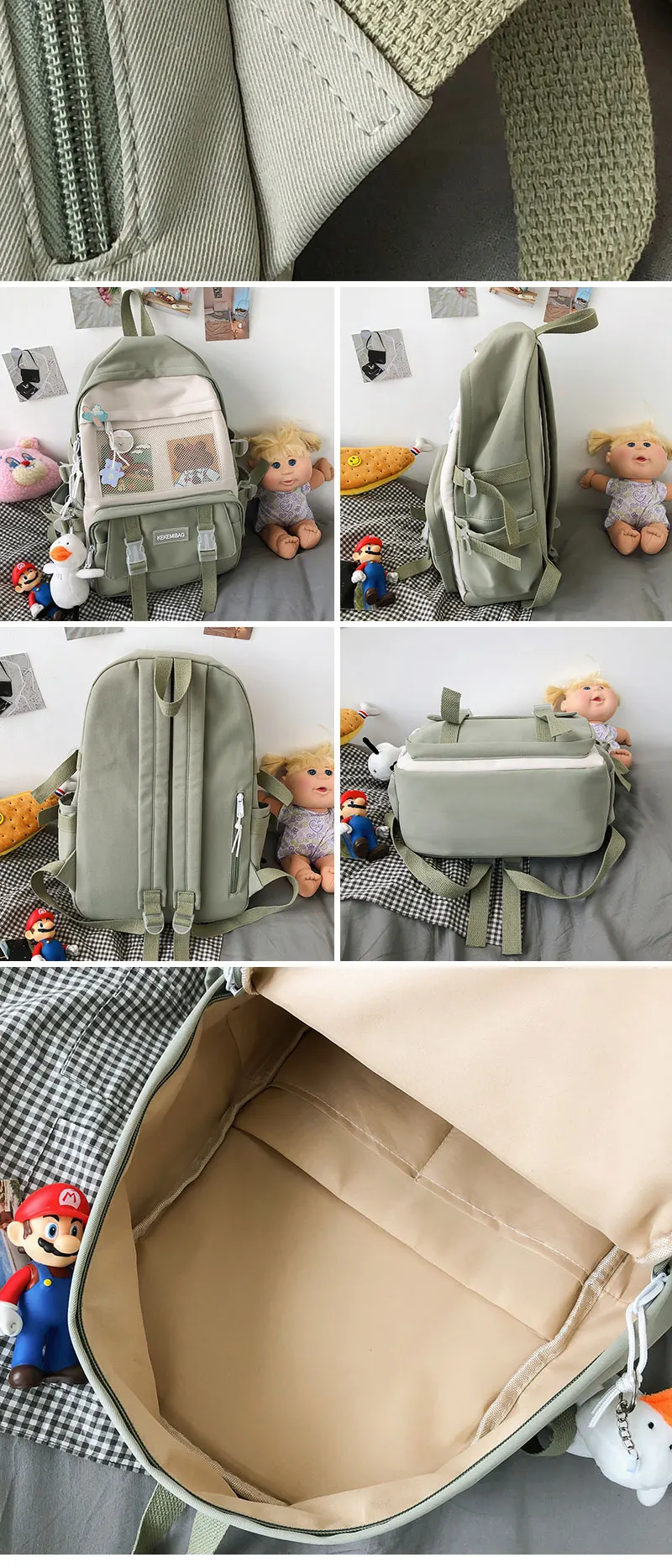 Kawaii Canvas Harajuku School Backpack - Limited Edition