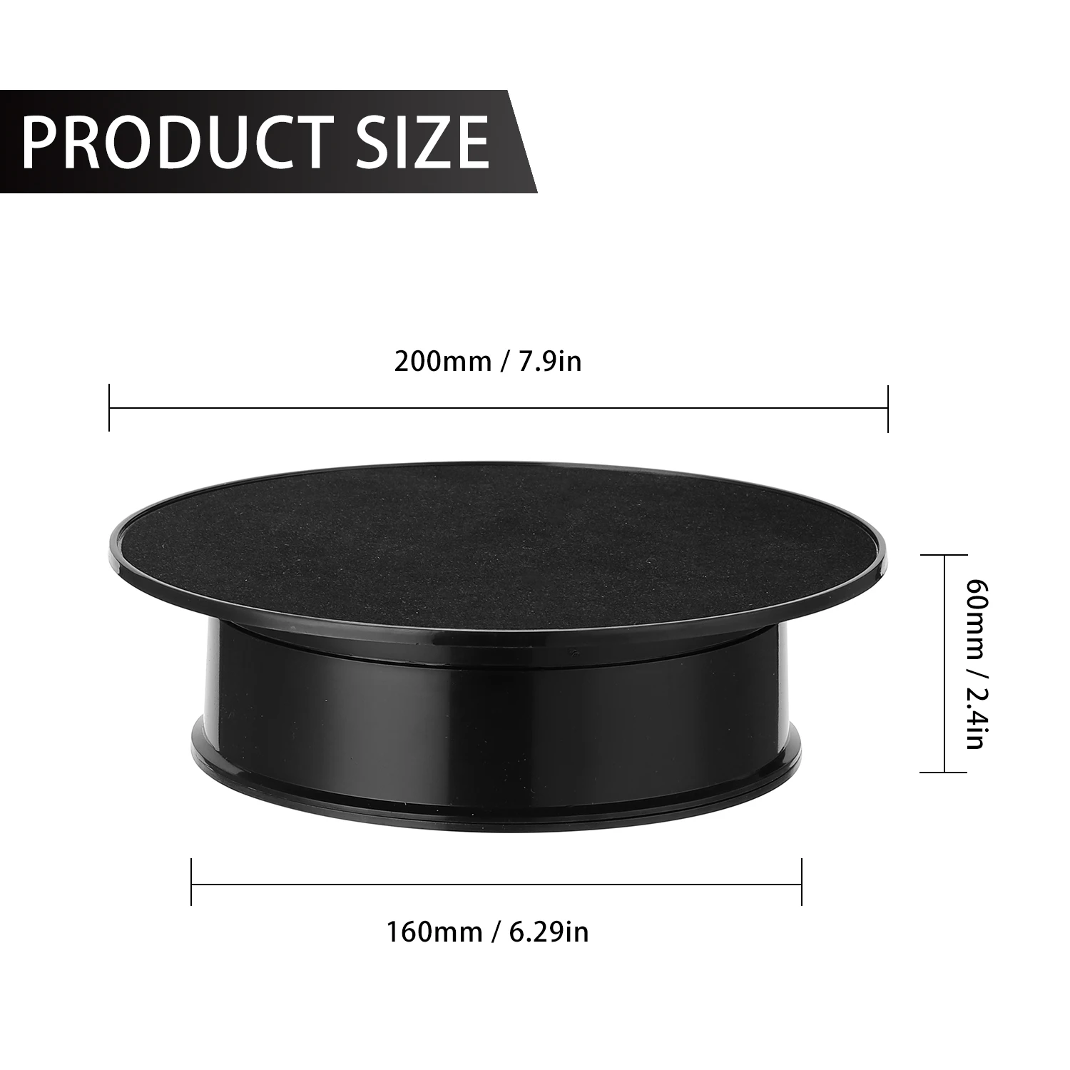 

Hot New 360 Degree Electric Rotating Turntable Display Stand for Photography Video Shooting Props Jewelry Display Turntable