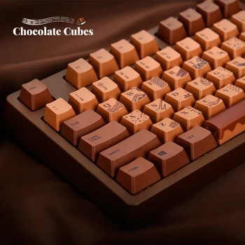 

All New Ajazz Chocolate Cubes Designer USB Wired Mechanical Keyboard Original Cherry Black,Blue,Brown,Red Axis