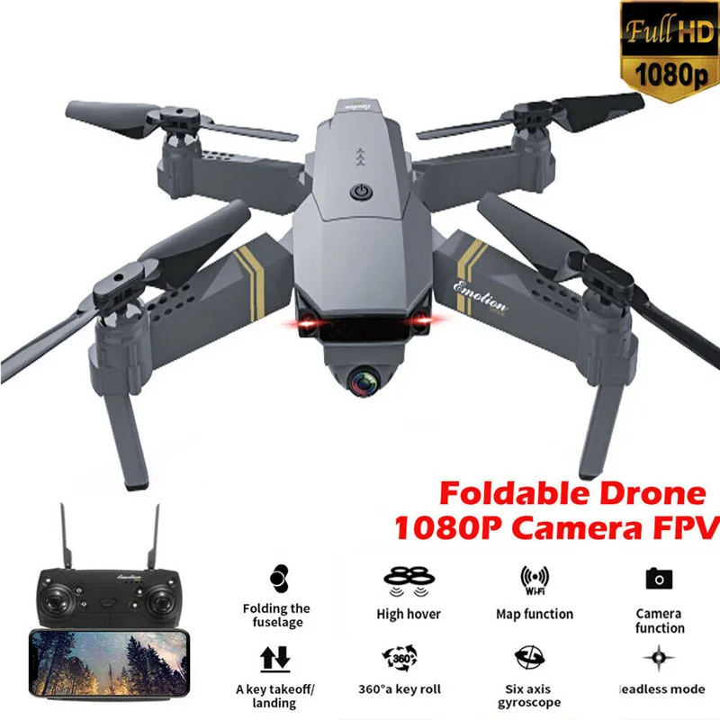 foldable wifi fpv rc quadcopter drone with 1080p 5.0 mp camera selfie drone