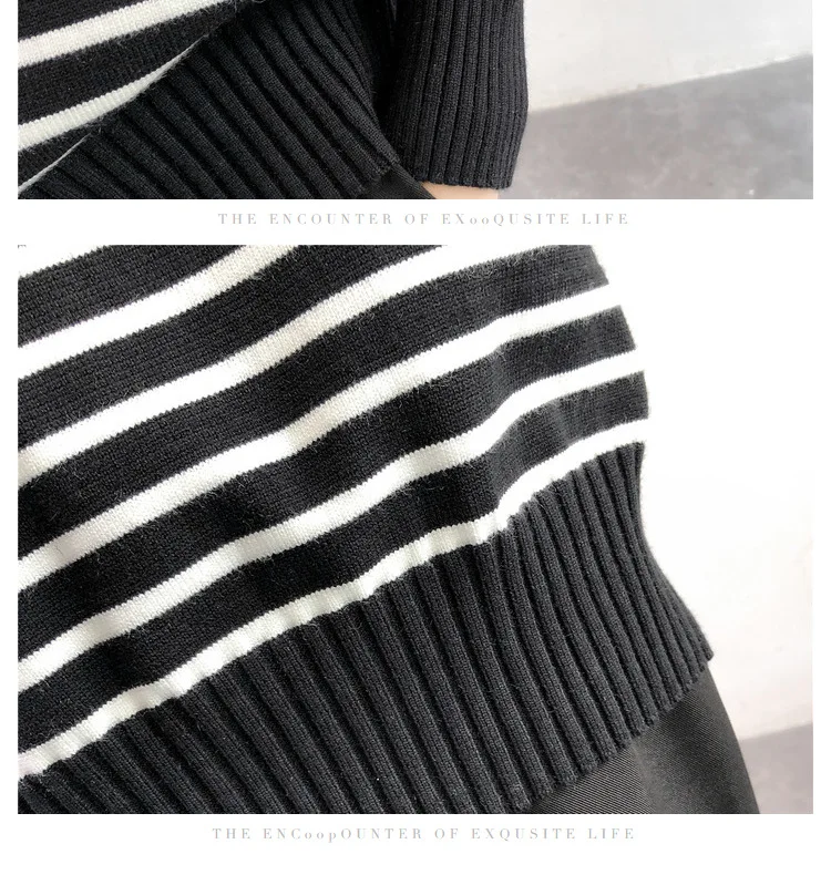 Осенний послеродовой женский модный свитер для кормления с v-образным вырезом и длинным рукавом «летучая мышь», полосатый вязаный пуловер для кормления грудью