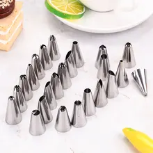 Насадки с узорами торта 24 шт из нержавеющей стали 24 шт./компл. помадка, кондитерские изделия торт* Насадка для фена сливочное масло* украшение конвертер глазурь