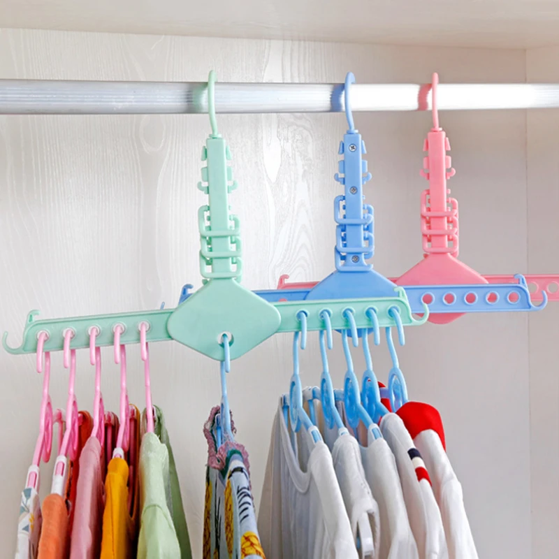 1 pcs magic hook Hanger Magic Rotating Holder Circle Hanger Clothes Drying Rack Plastic Hanger for household organizers tool NEW