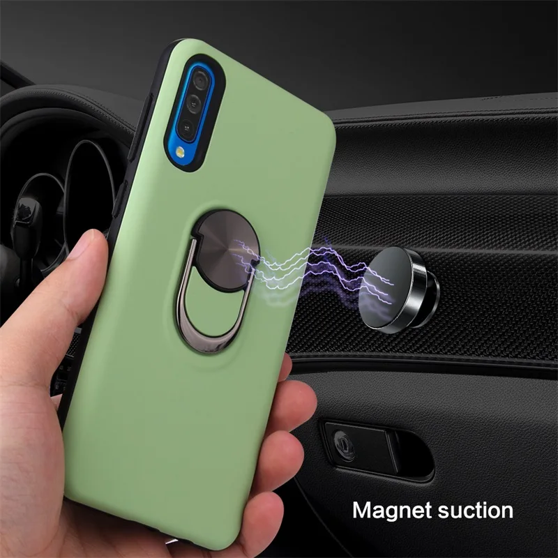 Luxury Magnetic Metal Ring Case For Samsung A70 A50 Silicone TPU Cover Cases for Samsung Galaxy A10 A20 A30 A40 A30S A50S Fundas (6)