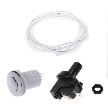 

Bath Tub Spa Waste Garbage Disposal Self-Lock Air Switch Push Button Air Hose