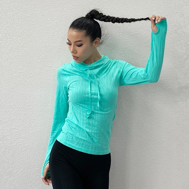 Quick Dry Long Sleeve Women's Yoga Fitness Pullover Women's Fitness