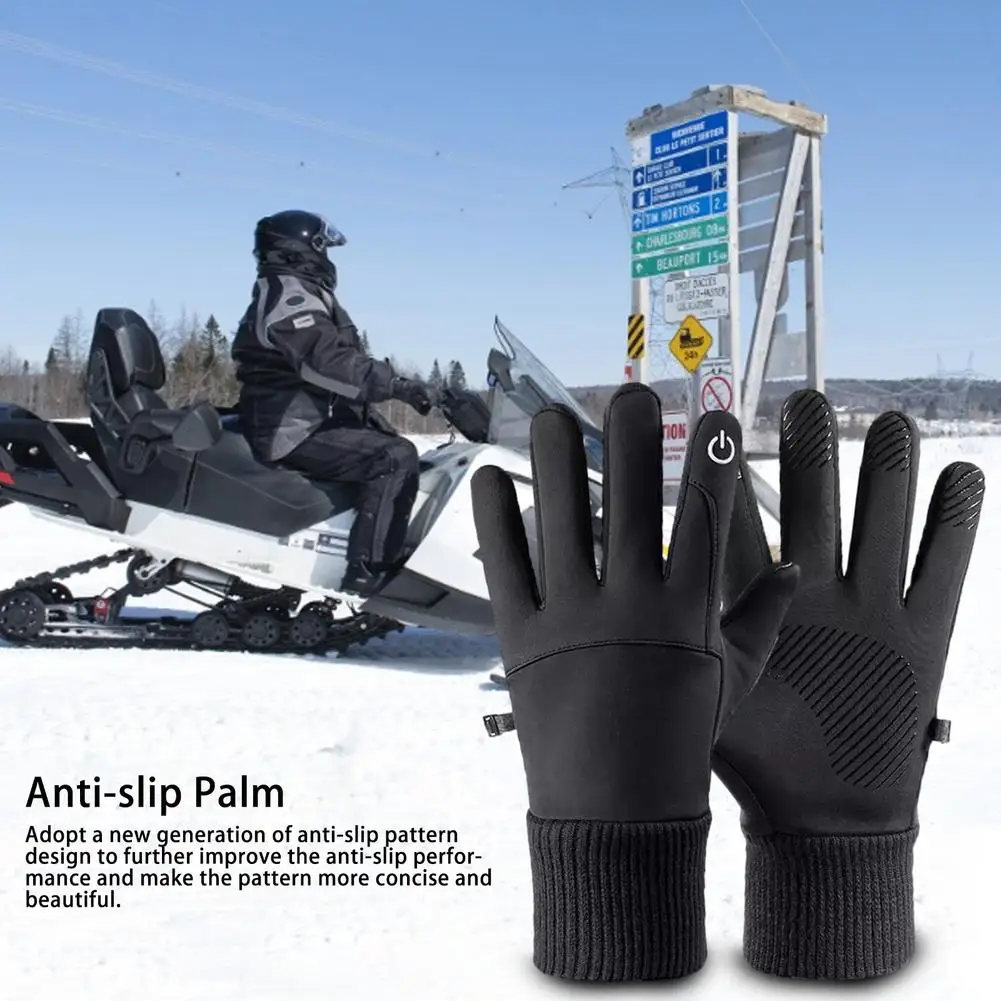 Men Women Winter Warm Skiing Gloves Windproof Outdoor Sports Riding Gloves 