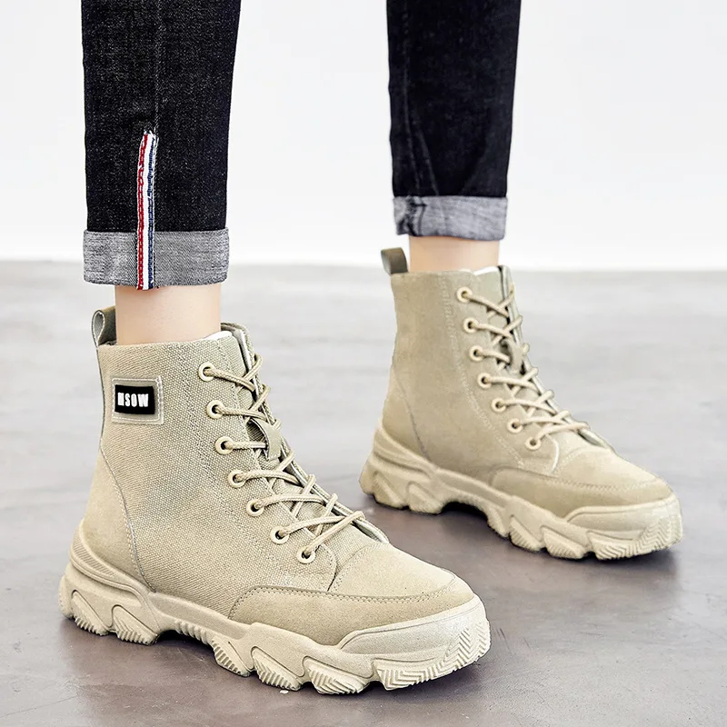 

Autumn & Winter New Style Korean-style Martin Boots WOMEN'S High-top Shoes Trend Boots Women's Dress Shoes