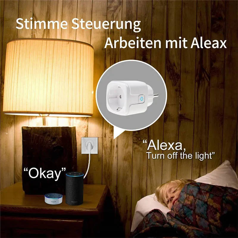 16A ЕС Wi-Fi Smart Plug дистанционного Управление Таймер 110 V-230 V Wifi Беспроводной смарт-розетка с Google Home Alexa Голосовое управление Управление