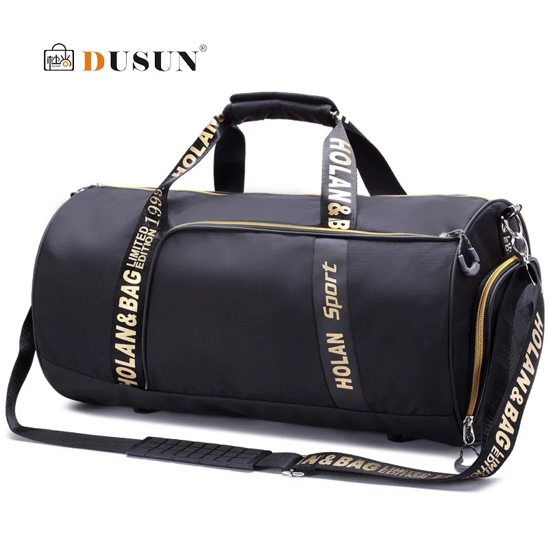 

Outdoor Waterproof Oxford Sport Gym Bags For Men Women Training Fitness Travel Handbag Yoga Mat Sport Bag With Shoes Compartment