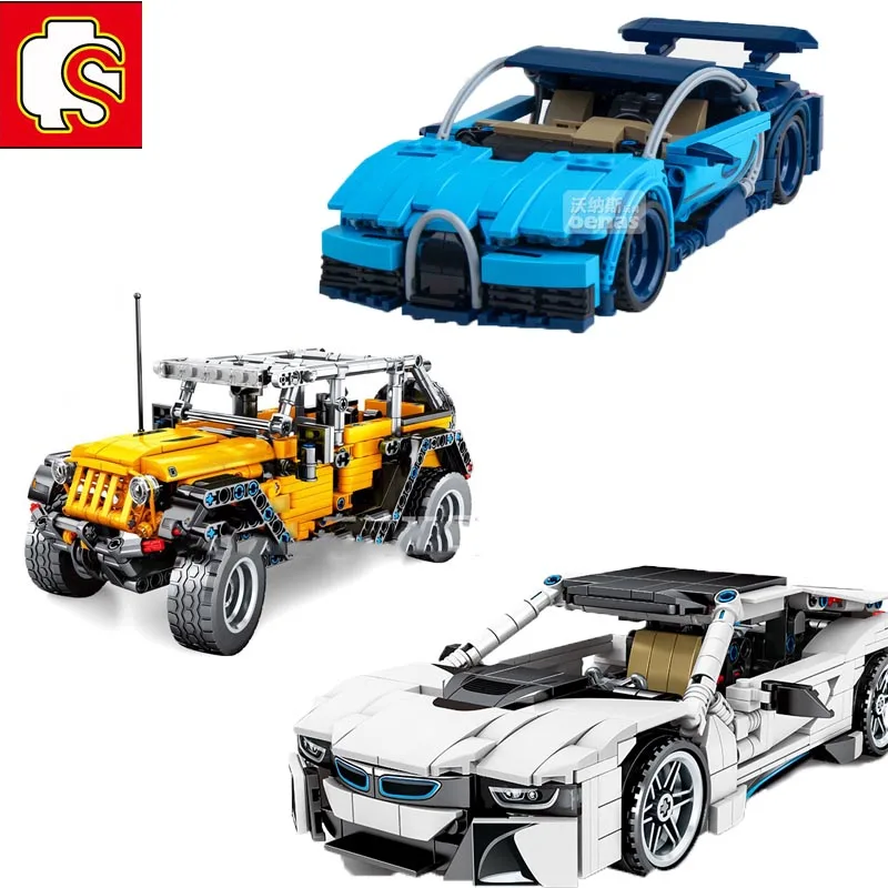 Блоки Sembo City Technic автомобильные игрушки джипы внедорожные вранглеры совместимые