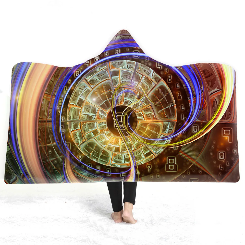 

Hooded Blanket 3D Printed Skull For Adults Childs Sherpa Fleece Hoodie Blanket Microfiber Warm Soft Throw Blanket For Home Sofa