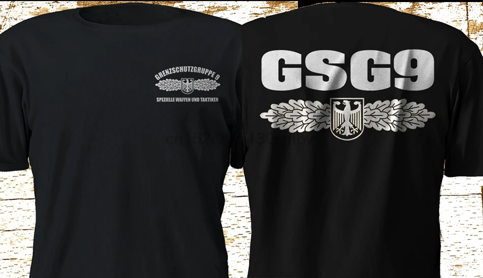 2019 Cool Double Side Grenzschutzgruppe 9 Gsg German Federal Police Elite Special Forces T-Shirt Unisex Tee | Мужская одежда