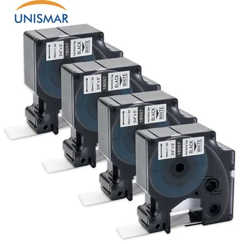 

Unismar 5PCS 18057 Rhino Industrial Heat Shrink Tube Wire Cable Label Compatible DYMO LabelWriter Rhino IND 5200 5000 4200 6000