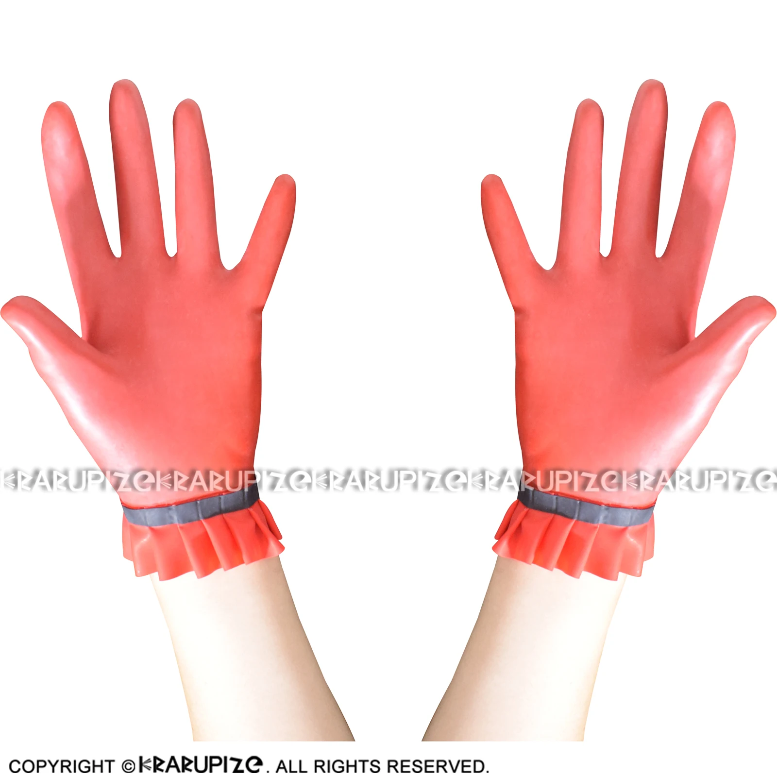 Merah Dan Hitam Trims Seksi Pendek Sarung Tangan Dengan Ropol Karet Sarung Tangan St 0030 Sarung Tangan Pria Aliexpress