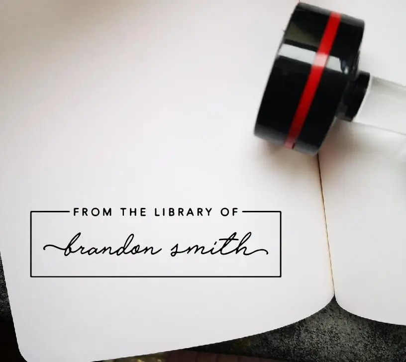 Изготовленный На Заказ библиотечная печать индивидуальный учитель название