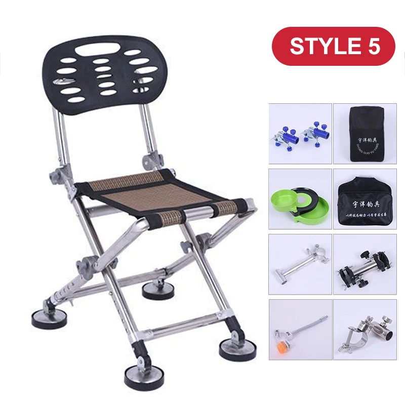 Portable Folding Fishing Chair All Terrain Multifunctional Wild