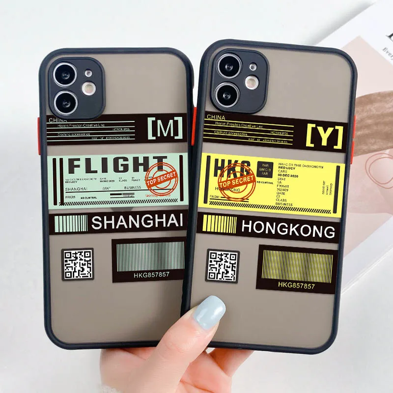 Case For iPhone 11 iPhone Cases XR Hard Fundas Apple 13 12 Pro Max Mini 7 8 6S 6 Plus X XS Max 12Pro Len Protection Phone Covers