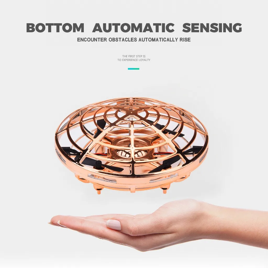 Machine on radio control Mini Anticollision Sensor Induction Hand Controlled Altitude Hold Mode UFO Drone for children funny