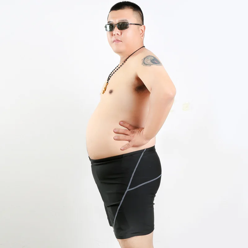

2019 New Style MEN'S Swimming Trunks Boxer Bubble Hot Spring Solid Color Plus-sized Extra Large 300 Swimming Trunks Men's Swimmi