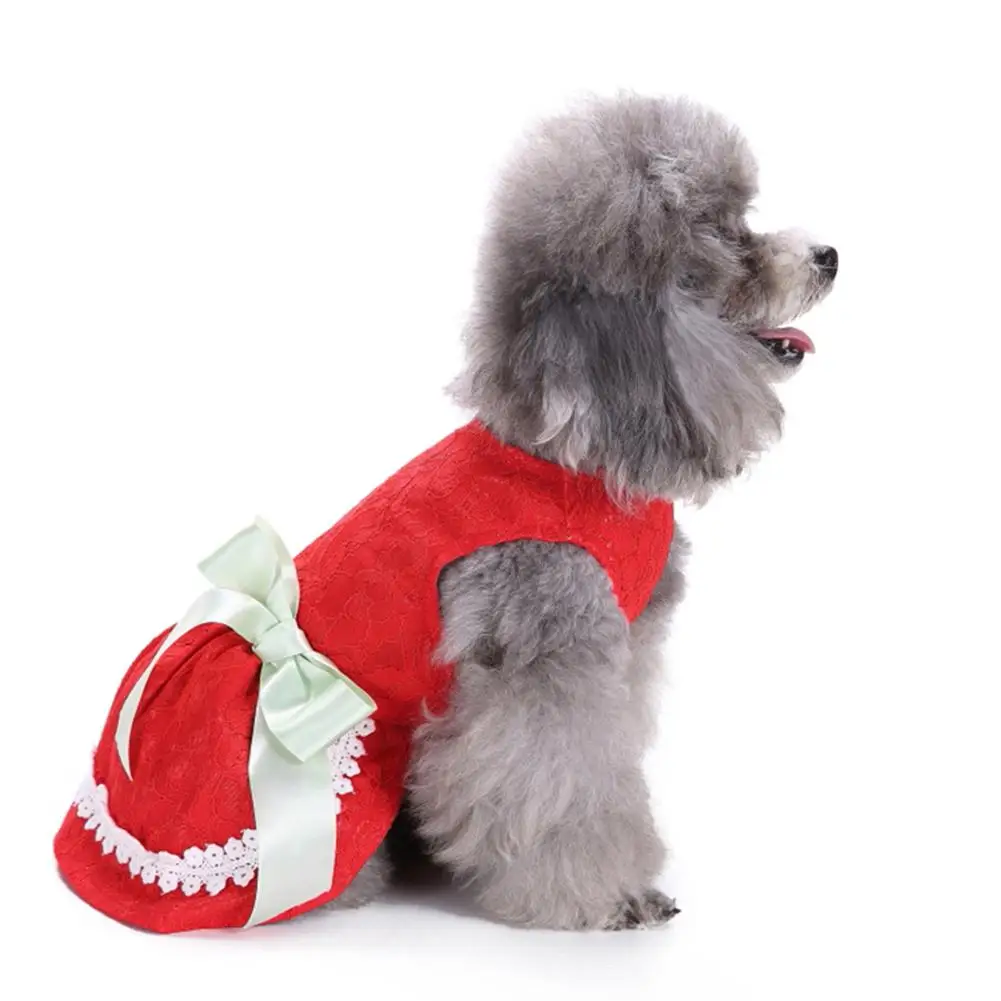 Полые вышитые Pet принцесса платье Милая Одежда для животных открытый костюм для животного Up аксессуары