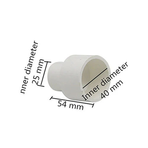 White 25-20 40-32 40/32-20/25 мм ПВХ прямой, Редукционный соединитель Трубчатый Адаптер садовое орошение соединение водопроводной трубы фитинги - Цвет: White