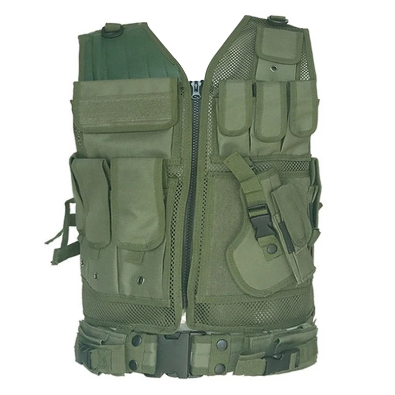 Military Vest Tactical Plate Carrier Holster Police Assault Combat Gear 5 Colors Outdoor Clothing Hunting Vest