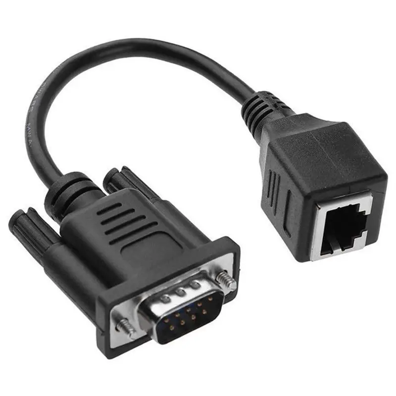 DB9 к RJ45 кабель VGA штекер к RJ45 удлинитель адаптер конвертер сетевой кабель