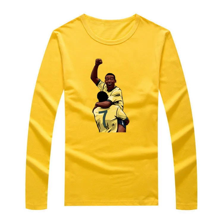 Летняя забавная футболка the best pele, футболка из хлопка, мужская повседневная футболка для бразильских фанатов, подарок 0715-2 - Цвет: 9