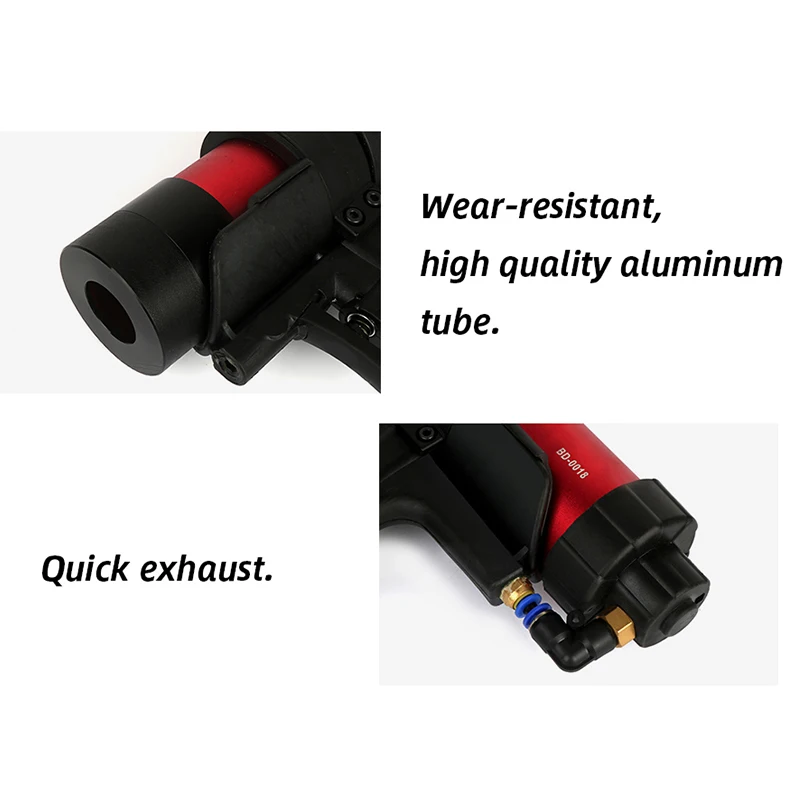 310ml Adjustable Pneumatic Glass Glue Gun Air Rubber Gun Tool Hard Glue Sealant Applicator Tool Caulking Gun Tool 5