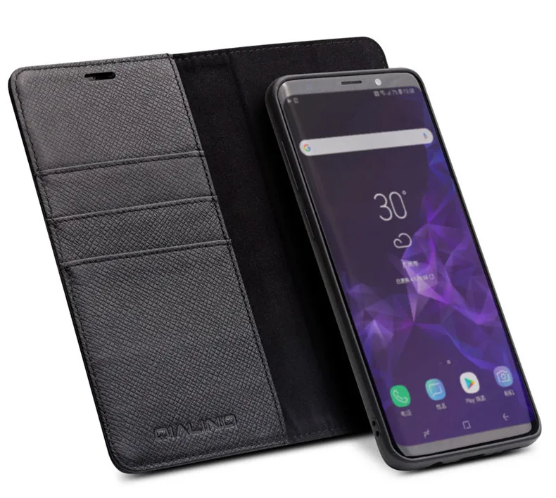 Функции натуральная кожа чехол задняя крышка для samsung Galaxy S9 бизнес карман сумка кошелек отделения для карт Оболочка Чехол для samsung S9