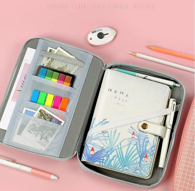 Big Capacity Storage Pouch Marker Pen Pencil Case Stationery Bag Holder for Middle High School Office Travel Cosmetic bag