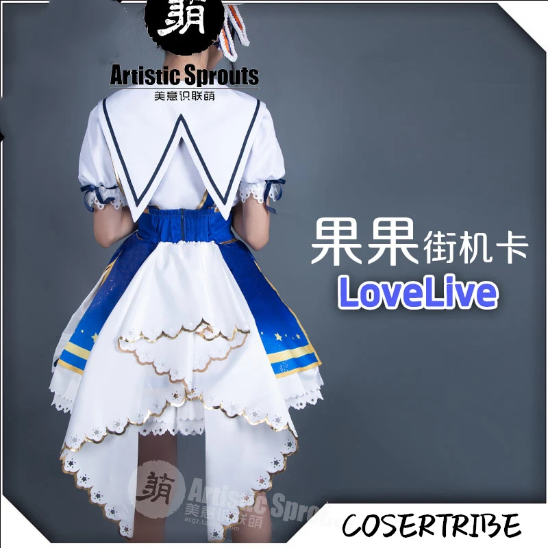 Аниме LoveLive Косака Хонока игра аркадная Униформа Лолита платье+ шляпа Косплей Костюм Хэллоуин Женщины Новинка