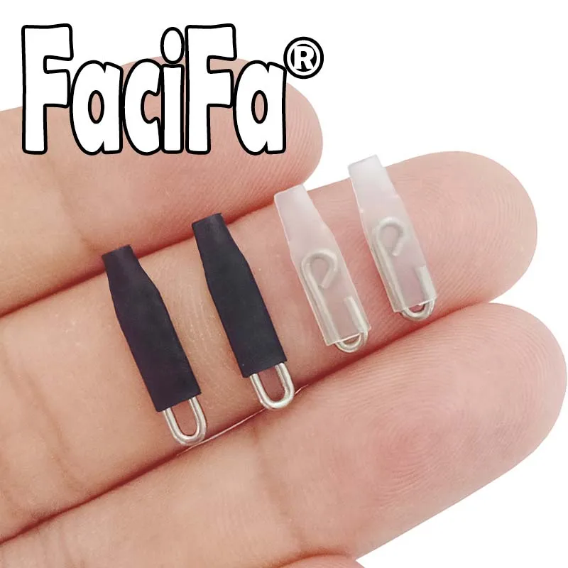 Enganche de plomo de seguridad de acero inoxidable, Enganche rápido de pesca, gancho rápido, 20 Uds.