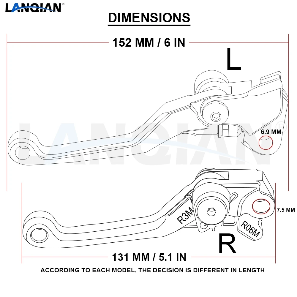 Для Honda CR85R CR80R Dirt Bike тормозной рычаг сцепления CR85R CR80R 1998-2007 2002 2003 2004 2005 2006 Мотоцикл с ЧПУ аксессуары